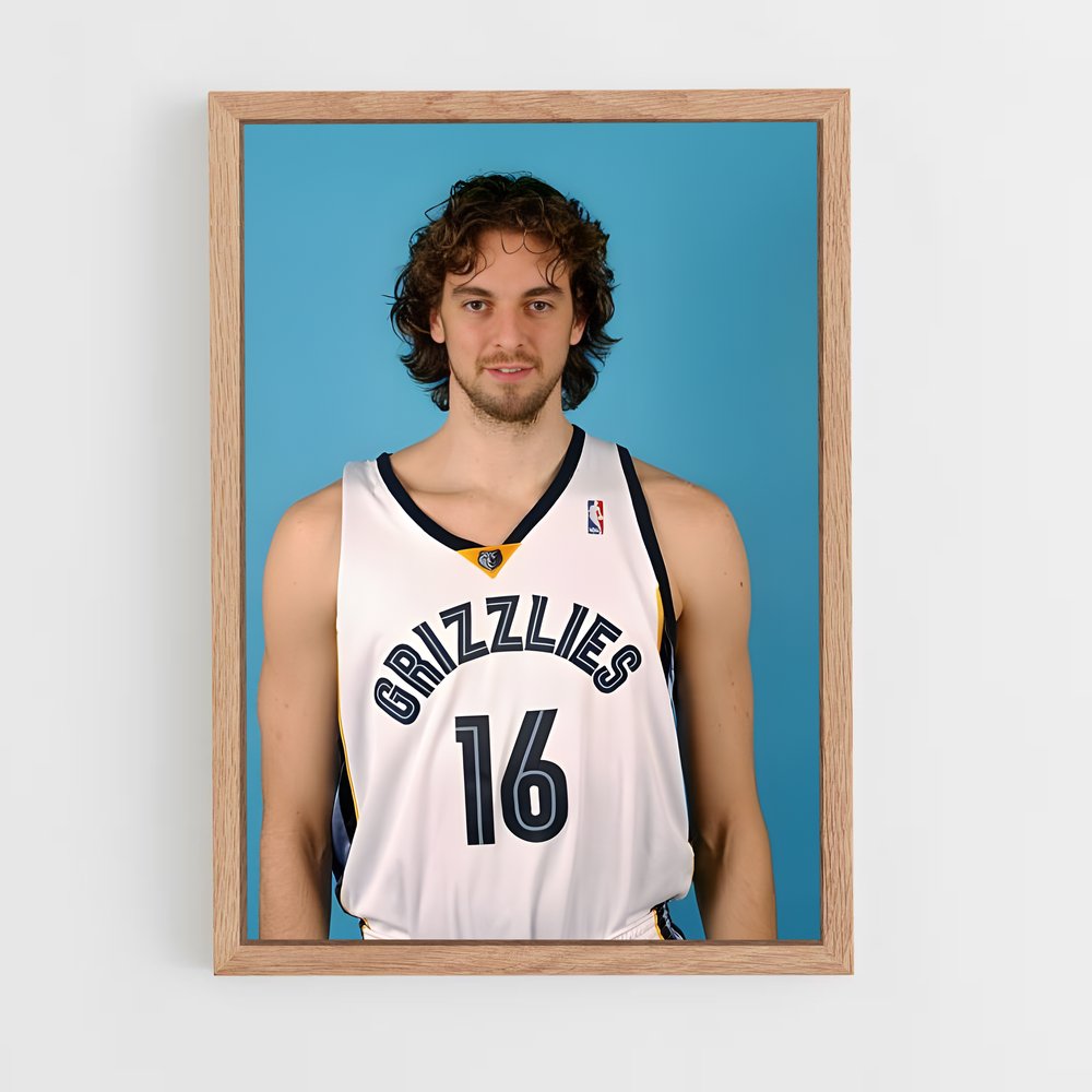 Poster Pau en Action – affiche Basketball (vue 4)